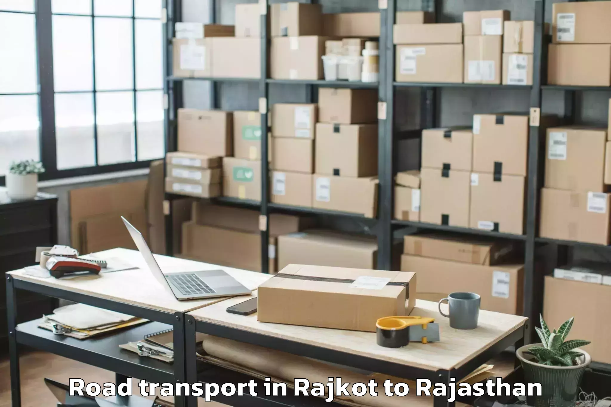 Book Rajkot to Pipar Road Transport Online